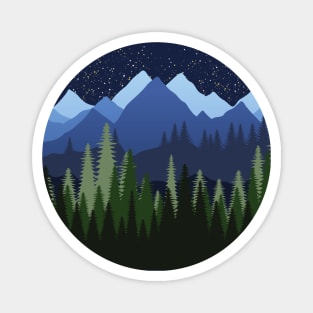 Forest and Mountains Magnet